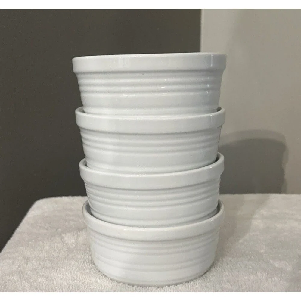 Threshold™ Porcelain Ramekin – White – Set of 4 - 4.5” x 2” 8 Ounce